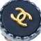 Chanel Button Earrings Clip-On Black 96P 131680, Set of 2, Image 2