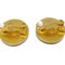 Chanel Button Earrings Clip-On Brown 95A 131578, Set of 2 3