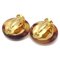 Chanel Button Earrings Clip-On Brown 97P 190702, Set of 2 3