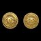 Chanel Button Earrings Clip-On Gold 132068, Set of 2, Image 1