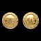 Chanel Button Earrings Clip-On Gold 2398 131777, Set of 2 1