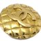 Chanel Button Earrings Clip-On Gold 2400 112492, Set of 2 2