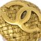 Chanel Button Earrings Clip-On Gold 2855/29 112519, Set of 2 2