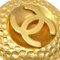 Chanel Button Earrings Clip-On Gold 29 142093, Set of 2 2