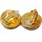 Chanel Button Earrings Clip-On Gold 94P 151190, Set of 2 3