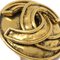 Chanel Button Earrings Clip-On Gold 94P 151381, Set of 2, Image 2