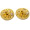 Chanel Button Earrings Clip-On Gold 95P 122212, Set of 2 3