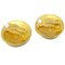 Chanel Button Earrings Clip-On Gold 96A 123222, Set of 2 3