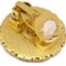Chanel Button Earrings Clip-On Gold 96P 131521, Set of 2, Image 3