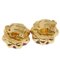Chanel Button Earrings Clip-On Red 29 112540, Set of 2, Image 3