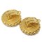 Chanel Knopf-Ohrringe Gold Schwarz Clip-On 93A 99560, 2er Set 3