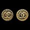 Orecchini a bottone Chanel dorati 2236 123225, set di 2, Immagine 1