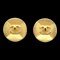 Chanel Button Earrings Gold Clip-On 93A 99867, Set of 2 1