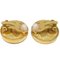 Chanel Button Earrings Gold Clip-On 93A 99867, Set of 2 3