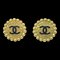 Chanel Button Earrings Gold Clip-On 95P 142110, Set of 2, Image 1