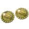 Chanel Button Earrings Gold Clip-On 95P 142110, Set of 2 3