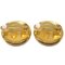 Chanel Button Earrings Gold Clip-On 96C 121490, Set of 2 3