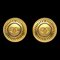 Chanel Button Earrings Gold Clip-On 96C 142102, Set of 2 1