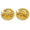 Chanel Button Earrings Gold Clip-On 96P 122626, Set of 2, Image 3