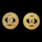 Chanel Button Quilted Earrings Gold Clip-On 2889/29 112975, Set of 2 1