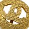 Chanel Button Quilted Earrings Gold Clip-On 2889/29 112975, Set of 2 2