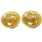 Chanel Button Quilted Earrings Gold Clip-On 2889/29 112975, Set of 2 3
