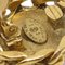 Orecchini con bottone e strass Chanel in oro 23 75075, set di 2, Immagine 4