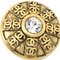 Orecchini con bottone e strass Chanel in oro 23 66401, set di 2, Immagine 4