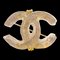 CHANEL CC Brooch Pin Corsage Clear 99P 123239, Image 1