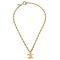 CHANEL CC Chain Pendant Necklace Gold 112552 2