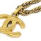 CHANEL CC Chain Pendant Necklace Gold 112552 3