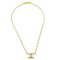 CHANEL CC Chain Pendant Necklace Gold 3279/1982 132321 2