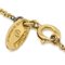 CHANEL CC Chain Pendant Necklace Gold Rhinestone 3311 132323, Image 4