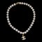 CHANEL CC Chain Pendant Necklace Rhinestone Gold 96P 113289, Image 1