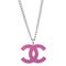 Chain Pendant Necklace in Silver from Chanel 1