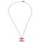 Chain Pendant Necklace in Silver from Chanel 2