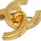CHANEL CC Charm Brooch Pin Corsage Gold 96A AK36838g 2