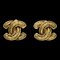 Chanel Cc Earrings Clip-On Gold 2433 140320, Set of 2 1