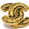Chanel Cc Earrings Clip-On Gold 2433 140320, Set of 2 2