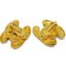 Chanel Cc Earrings Clip-On Gold 2433 140320, Set of 2 3