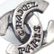 Chanel Cc Earrings Clip-On Silver 99A 112336, Set of 2 2