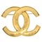 Goldene Brosche mit CC Logos von Chanel 1