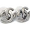 CC Piercing Earrings from Chanel, Set of 2 4