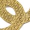 CHANEL CC Quilted Brooch Pin Gold 1261/29 131573 2