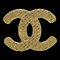CHANEL CC Quilted Brooch Pin Gold 1262/29 142128 1