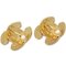 Chanel Cc Quilted Earrings Clip-On Gold 2459 151816, Set of 2 3