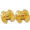 Chanel Cc Quilted Earrings Clip-On Gold 2459 113301, Set of 2 3