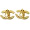 Chanel Cc Quilted Earrings Clip-On Gold 2913 113287, Set of 2 3