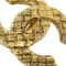 Chanel Cc Quilted Earrings Clip-On Gold 2913 113287, Set of 2 2