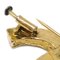 CHANEL CC Rhinestone Brooch Pin Gold 112250 3